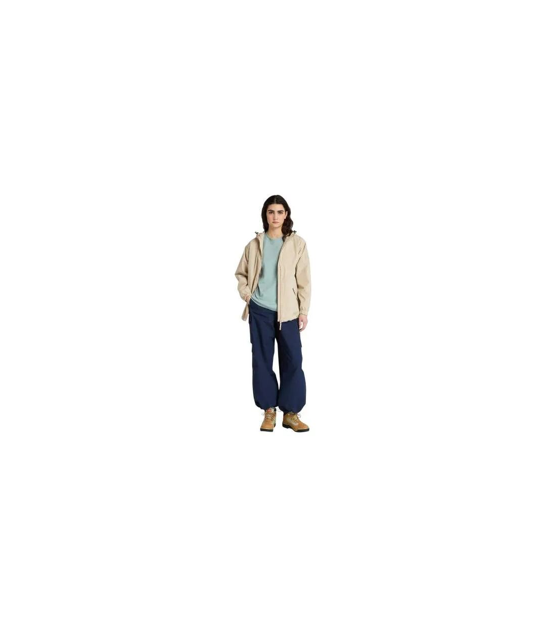 Womens/ladies Winnick Waterproof Shell Jacket Beige Timberland-1