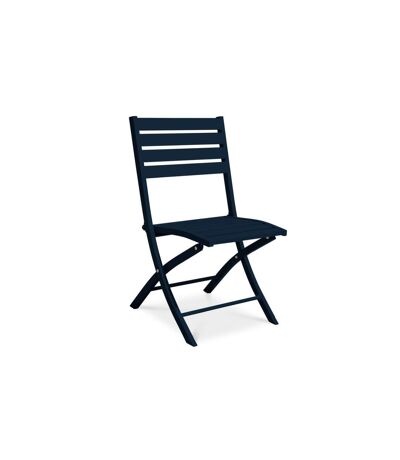 Chaise de Jardin Pliante Marius 82cm Bleu Marine