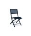 Chaise de Jardin Pliante Marius 82cm Bleu Marine-1