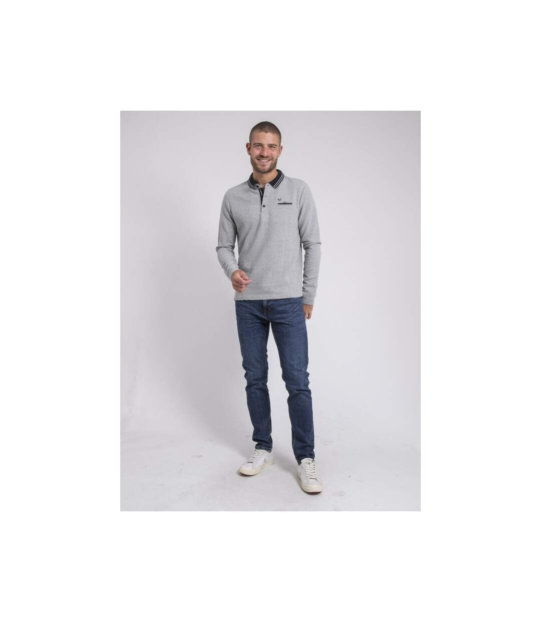 Polo manches longues pur coton POMEDUSE-4
