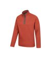 Mountain Warehouse Mens Beta Contrast Zip Top (Rust)