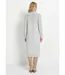 Robe-pull courte tricot ajouré col rond-2