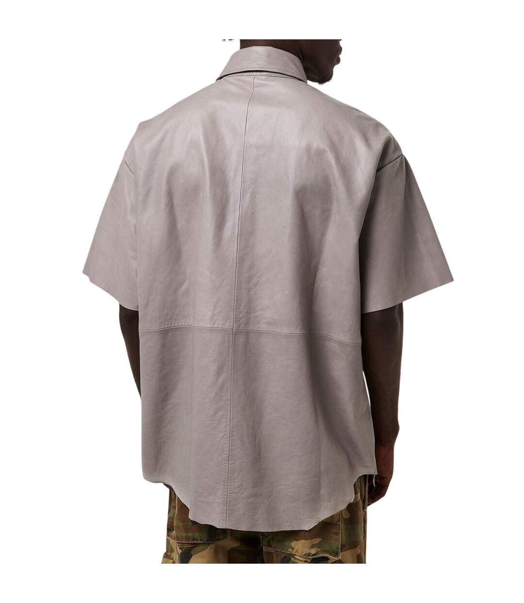 T-shirt Manches Courtes Homme Gris Givré Diesel-4