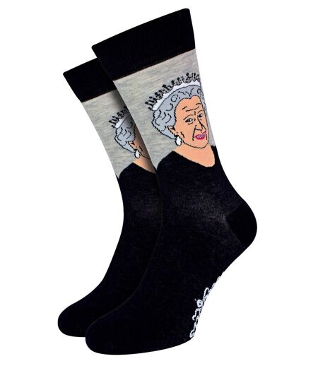 Chaussettes Queen Elizabeth | Soctopus | Rigolotes Crew Chaussettes en Coton