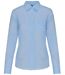 Chemise popeline manches longues - Femme - K549 - bleu ciel