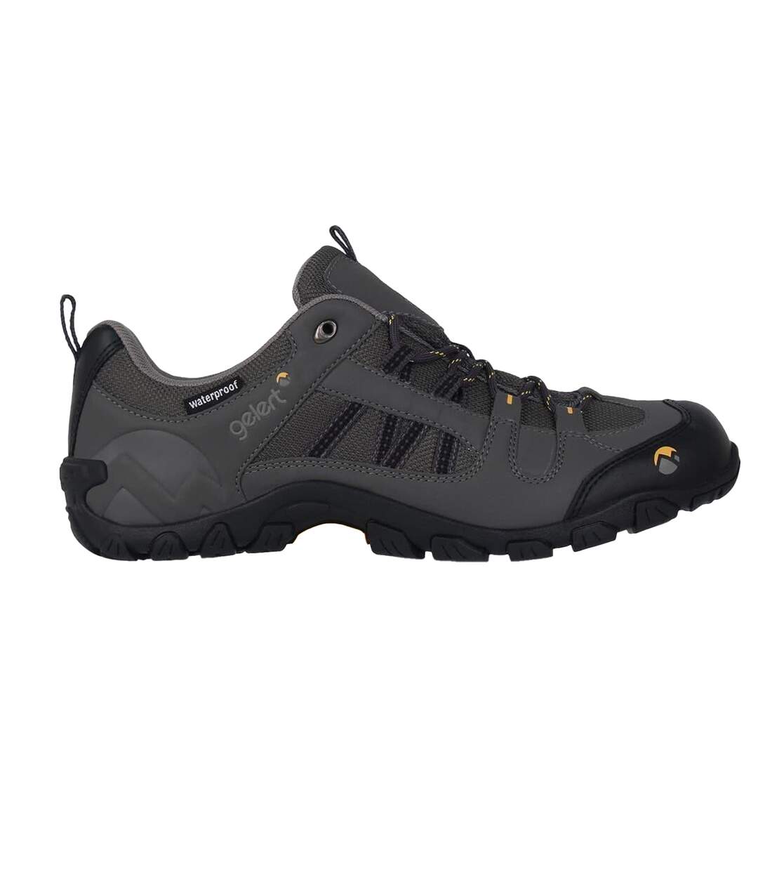 Mens Rocky Waterproof Walking Shoes Charcoal Gelert-1