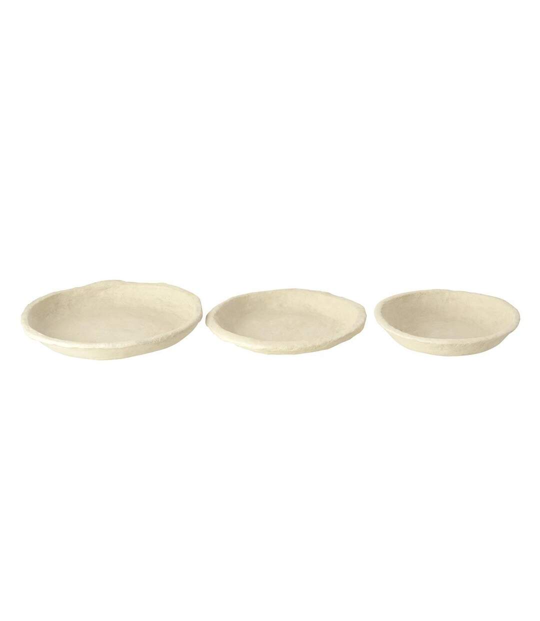 Lot de 3 Coupelles Déco Chad 40cm Blanc-2