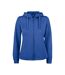 Womens/ladies Basic Full Zip Hoodie Royal Blue Clique-1