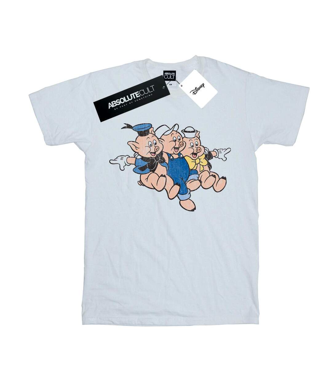 Disney - T-shirt THREE LITTLE PIGS JUMP - Femme (Blanc) - UTBI17685-1