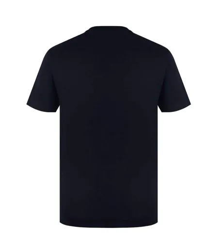Mens Essentials Small Logo Crew Neck T-shirt Black Lee Cooper