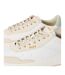 Womens/ladies Baltimore Leather Low Trainers White Boss-4