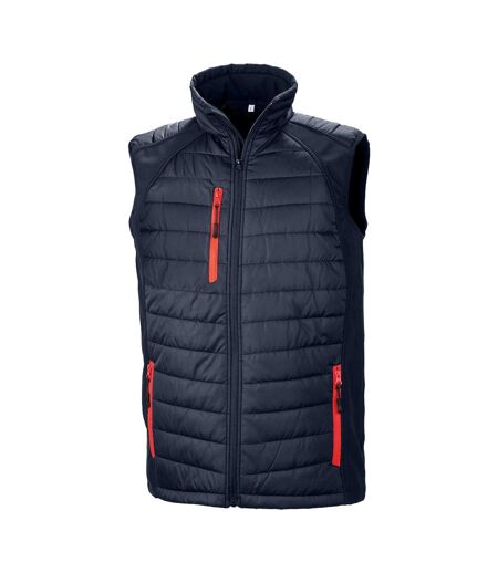 Veste Sans Manches Compass Adulte Bleu Marine Rouge Result