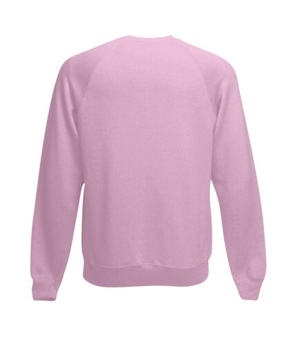 Fruit Of The Loom Mens Raglan Sleeve Belcoro® Sweatshirt (Light Pink)