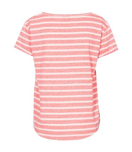 Trespass - T-shirt rayé à manches courtes FLEET - Femme (Orange clair) - UTTP4100