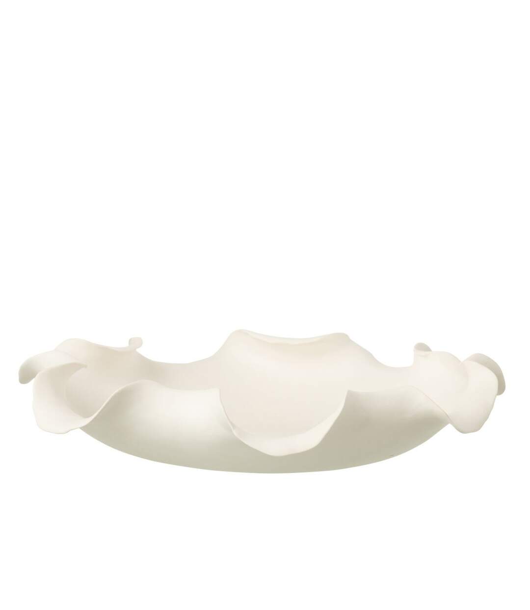 Coupelle Déco en Céramique Helix 37cm Blanc-2