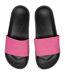 Claquettes Style Logo F045a Femme Rose Noir 4F-4