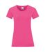 Fruit Of The Loom - T-shirt manches courtes ICONIC - Femme (Rose) - UTPC3400