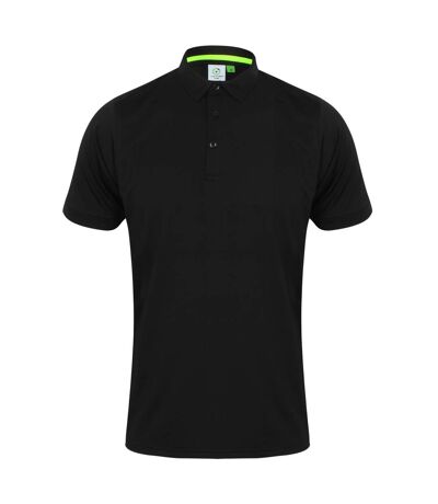 Tombo Mens Short Collar Short Sleeve Polo Shirt (Black/Black) - UTRW5467