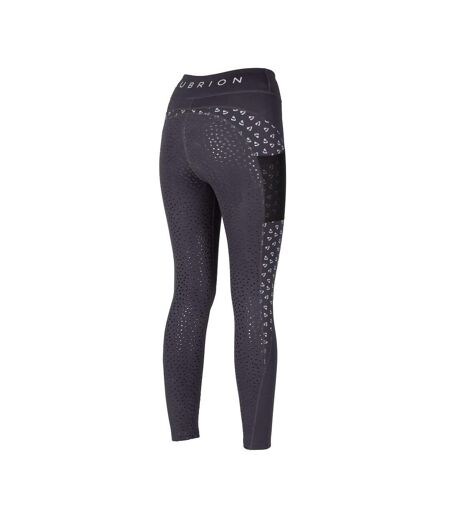 Aubrion Womens/Ladies Coombe Horse Riding Tights (Gray)