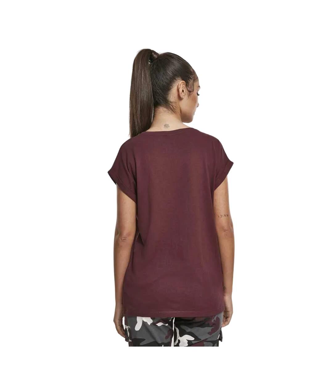 T-shirt Femme Bordeaux Urban Classics-2