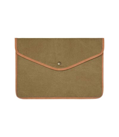 Bosler recycled canvas laptop sleeve one size green Vinga