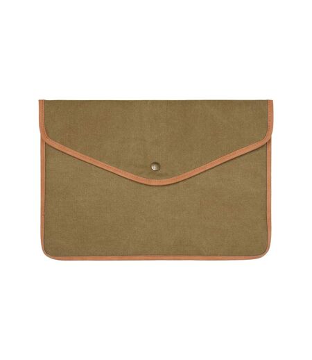 Bosler recycled canvas laptop sleeve one size green Vinga