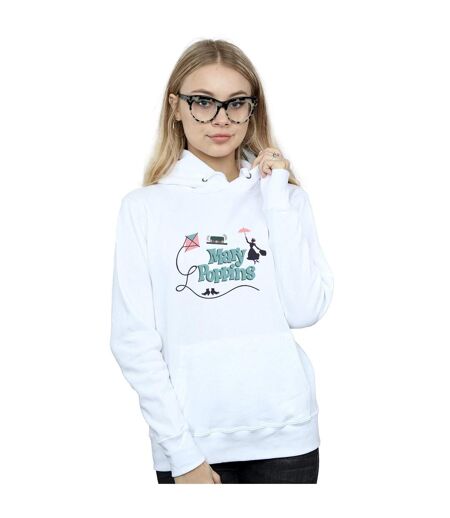 Disney Sweat à capuche Mary Poppins Womens/Ladies (Blanc) - UTBI5034