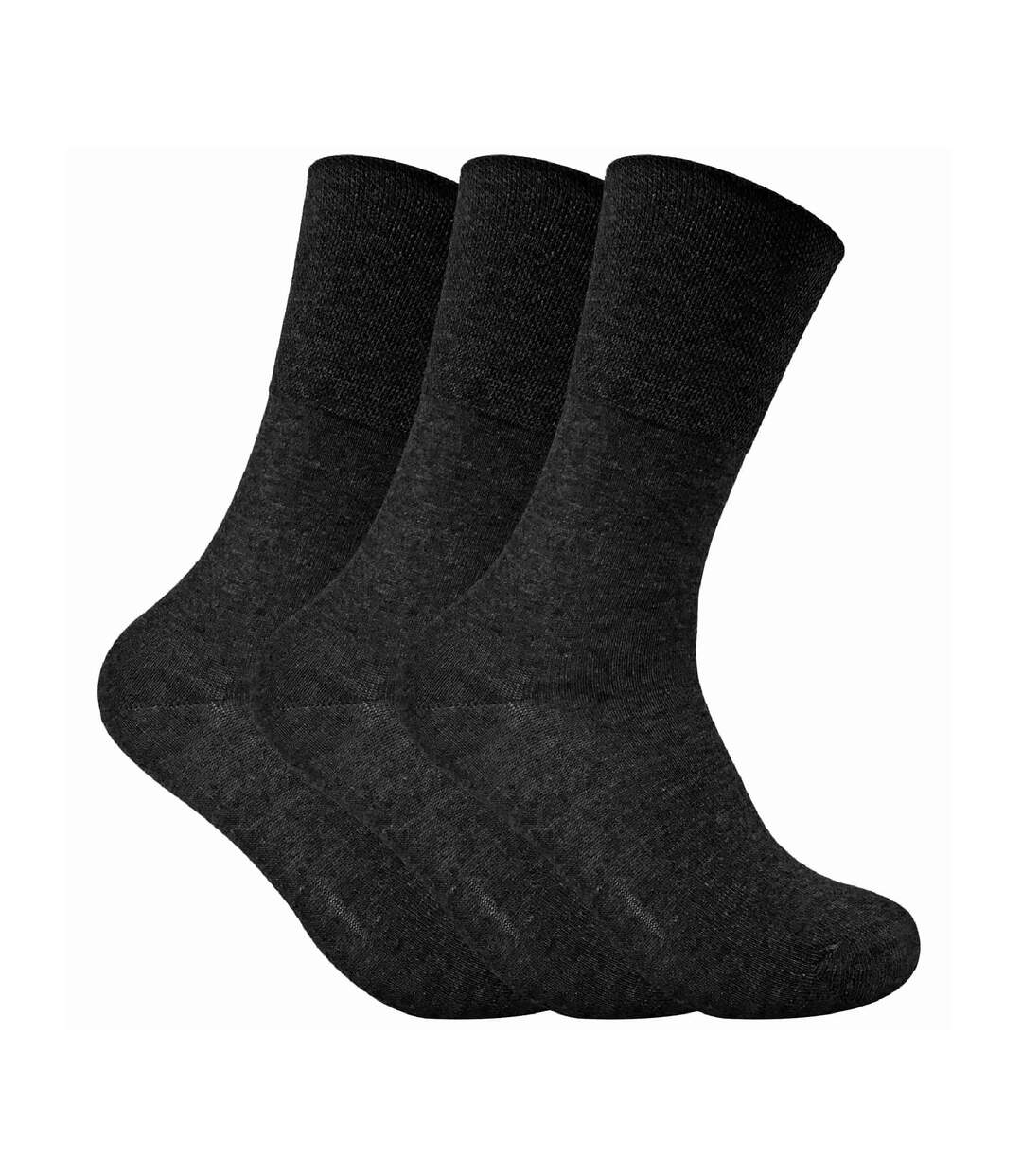 3 Pack Ladies Thin Wide Top Non Elastic Thermal Diabetic Socks-1