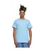 T-shirt À Col Rond Pour Hommes Bleu Baltique Build Your Brand-1