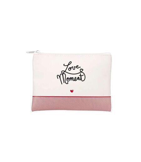 Trousse de Toilette Mots d'Amour 19cm Blanc