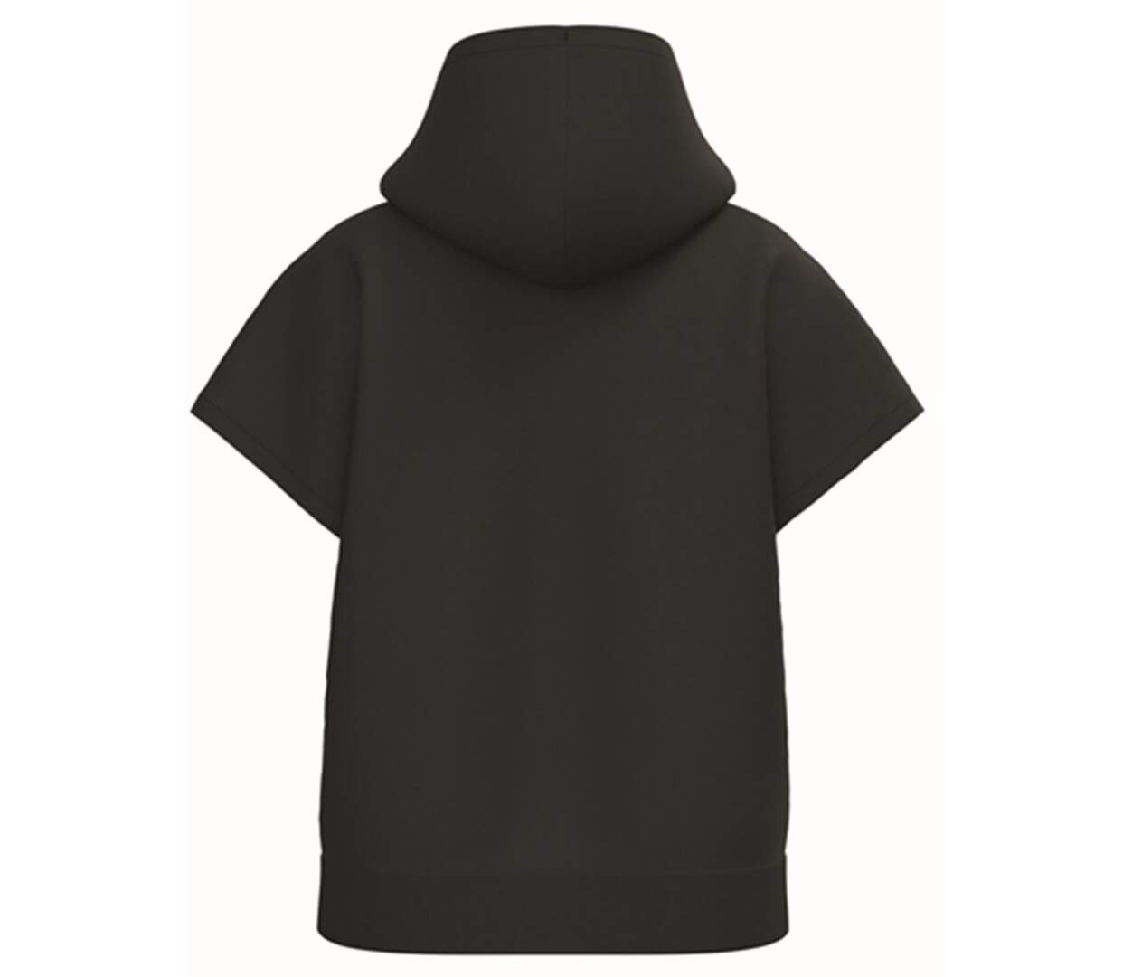 Sweat oversise à capuche - Femme - PAT446 - noir-3