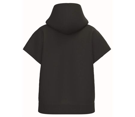 Sweat oversise à capuche - Femme - PAT446 - noir