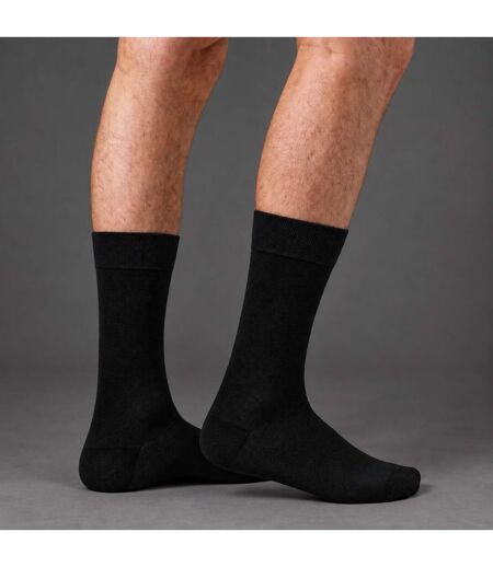 4 Pack Mens Bamboo Diabetic Socks Soft Breathable Non Binding Socks
