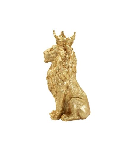 Statue Roi Lion Shant 74cm Or