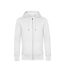 Veste à capuche king homme blanc B&C-1