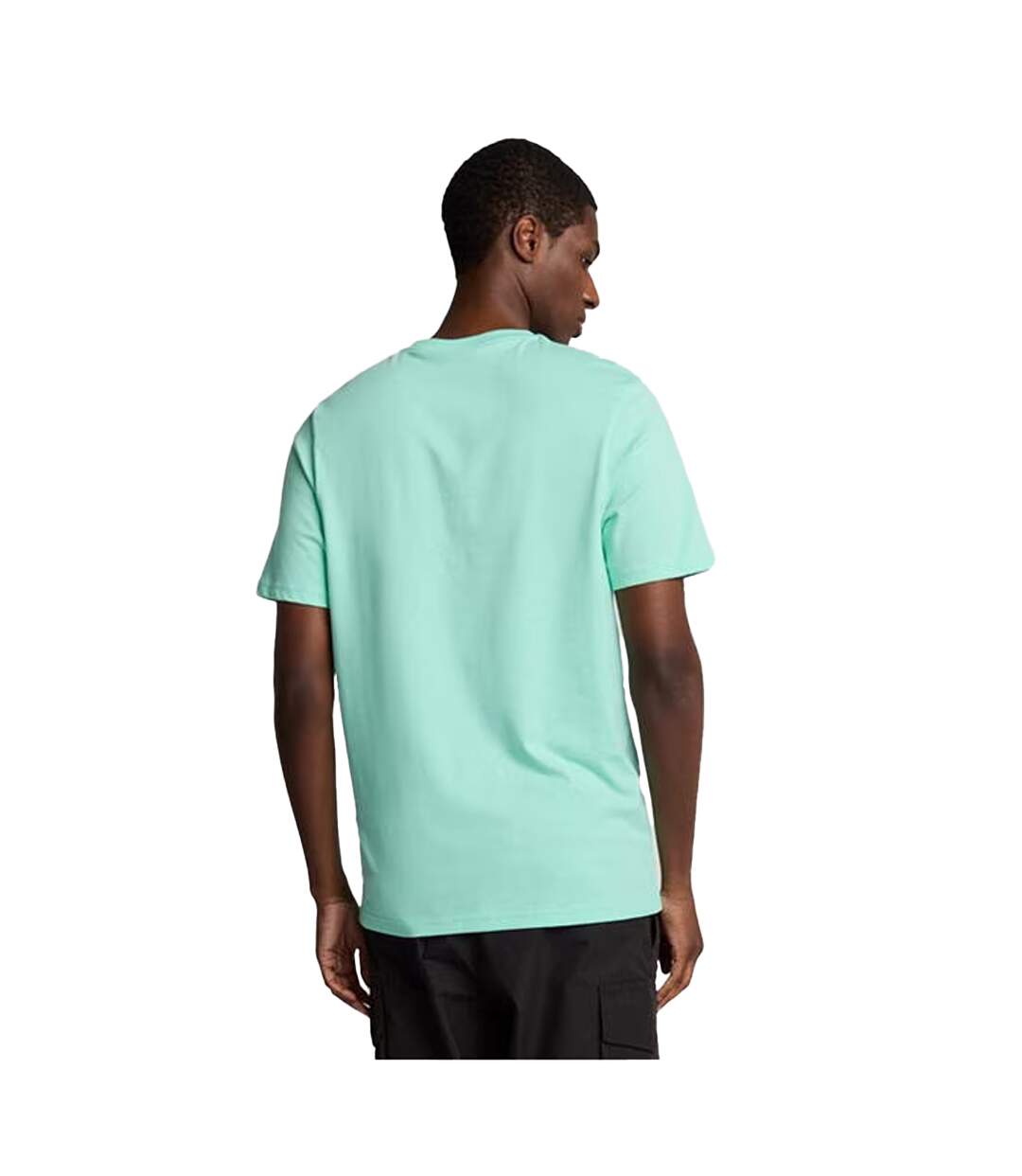 T-shirt Manches Courtes Motif/style Logo Homme Turquoise Clair Lyle & Scott-3