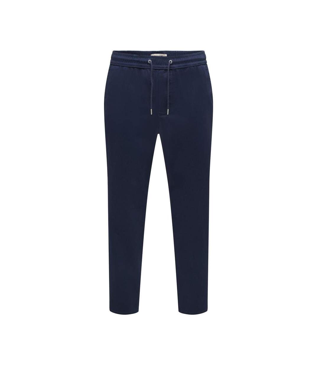 Pantalon chino marine homme only & sons linus tapered-1