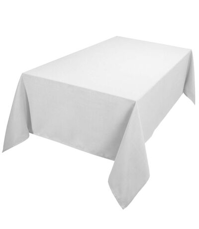 ReadyRange Plain Rectangular Tablecloth (White)