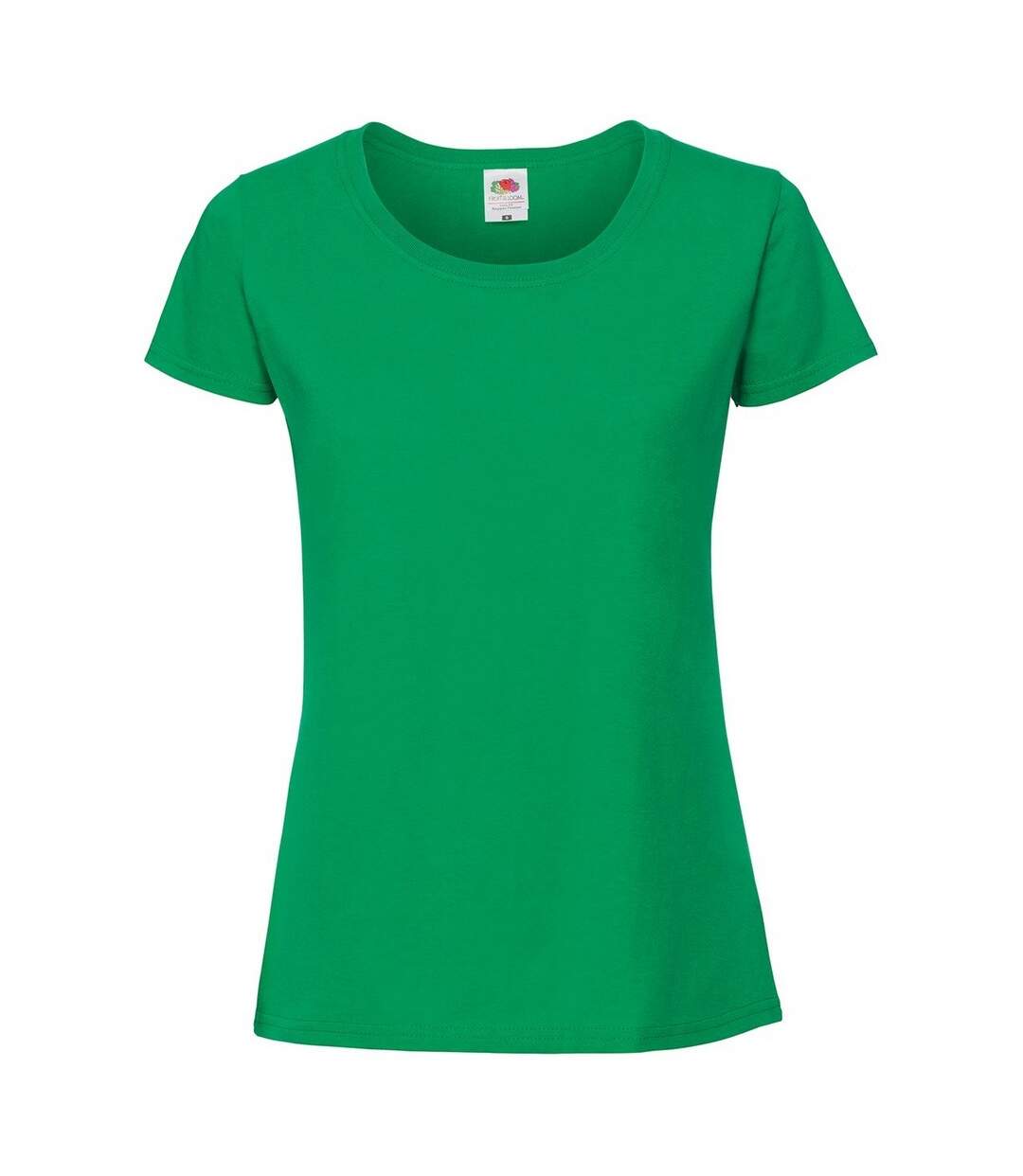 T-shirt Iconic Femme Vert Kelly Fruit Of The Loom-1