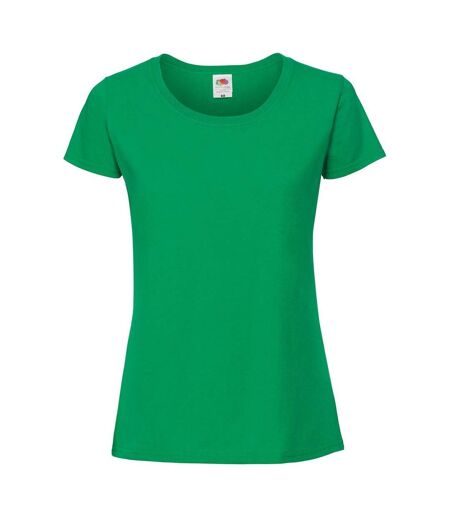 T-shirt Iconic Femme Vert Kelly Fruit Of The Loom