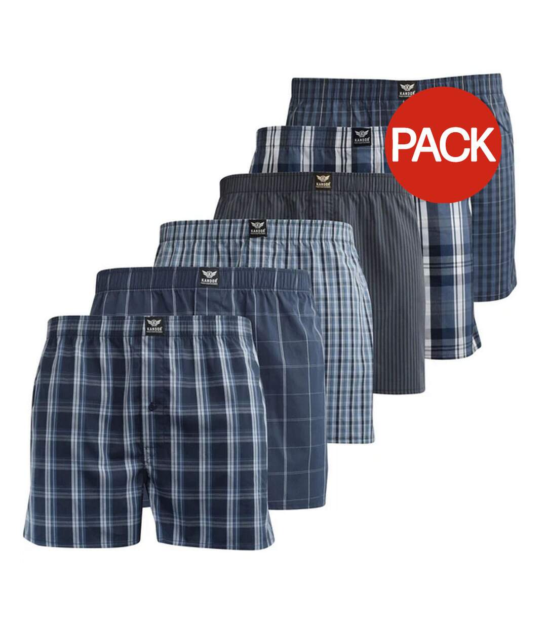 Boxers nightling homme bleu Kandor-1