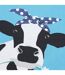 Tote Bag Motif/style Vache Taille Unique Ciel Noir Blanc Lazy Jacks-2