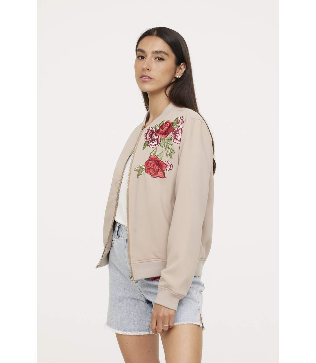 Veste manches longues polyester regular FLOWERS