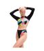 Womens/ladies Colour Block Bikini Bottoms Multicoloured Speedo-4