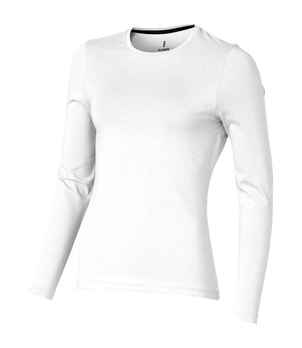 Elevate Womens/Ladies Ponoka Long Sleeve T-Shirt (White) - UTPF1812