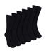6 Pack Mens Bamboo Non Elastic Socks Soft Breathable Everyday Comfort-1