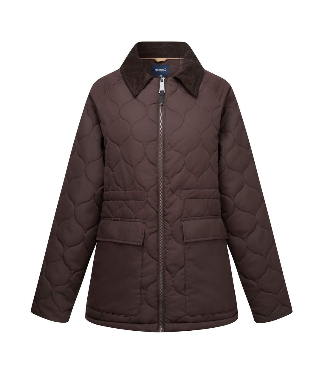 Womens/ladies Amira Quilted Padded Jacket Dark Chocolate Regatta-2