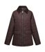 Womens/ladies Amira Quilted Padded Jacket Dark Chocolate Regatta-2
