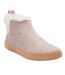 Womens/ladies textile ankle boots pink Toms