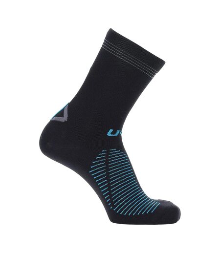 Pack Of 2  Unisex Adult Predict Geometric Pattern Grip Socks  Black Green Salomon